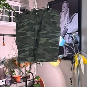 Dickies Camo Shorts Mens Size 42 Cargo Casual Military Camouflage Cotton Blend